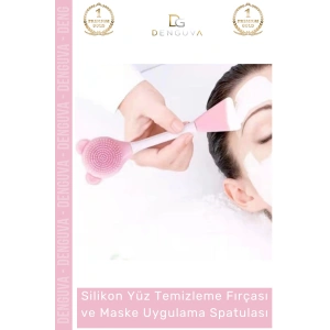 #MaskeSpatulası Fonksiyonlu Silikon Fırça Cilt Bakım Serum Krem Sürme Aparatı Esnek Maske Uygulama Spatulası