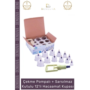 #HacamatSeti Vakumlu Masaj Pratik Kan Dolaşımı Hızlandırıcı 12li Hacamat Kupa Seti