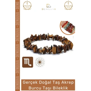 #Bileklik Doğal Taş Şifalı Ayarlanabilir Esnek Su Geçirmez Akrep Burçları Burç Unisex Bileklik