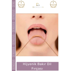 #DilSıyırıcı Saf Bakır Ağız Bakım Aparatı Dil Sıyırıcı Hijyenik Bakır Dil Fırçası