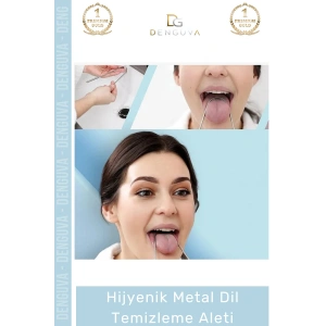 #DilTemizleyici Paslanmaz Çelik Profesyonel Hijyenik Günlük Ağız Bakım Seti Metal Dil Temizleme Aleti