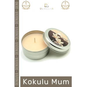 #Mum Dekoratif Hediyelik Şık Modern Tasarım Metal Kutu Kokulu Mum Oda Kokusu 120G Teneke Kutu