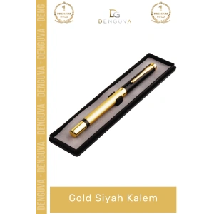 #SiyahKalem Kutulu Metal Roller Şık Tasarım Prestijli Kaliteli Ofis Profesyonel Gold Siyah Kalem