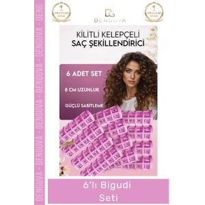 #BigudiSeti Isısız Saç Şekillendirici Hacim Veren Dalgalı Doğal Bukle Yapıcı Plastik 6lı Bigudi Set
