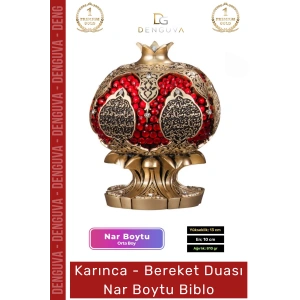 #Biblo Sarı Polyester Dekoratif Orta Boy Ev Ofis Şık Tasarım Modern Bereket Nar Boytu Biblo