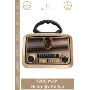 #Radyo Bluetooth USB FM MP3 AUX TF Kart Fişli Pilli Yüksek Ses Sd Dekoratif Nostaljik Radyo