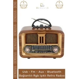 #Radyo Bluetooth FM USB Kart Girişli Taşınabilir Everton Ses Sistemi Aux Şarjlı Nostaljik Radyo