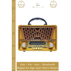 #Radyo Nostaljik Bluetooth Radyo Ahşap Usb Aux Girişli Şarjlı Retro Mp3 Player Müzik Kutusu
