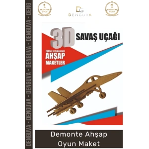 #Oyuncak Lazer Kesim MDF Boyanabilir 3D Puzzle Eğitici Eğlenceli Hobi Demonte Ahşap Oyun Maket