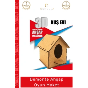 #Oyuncak Eğitici Eğlenceli Lazer Kesim 3mm MDF Boyanabilir 3D Puzzle Demonte Ahşap Oyun Maket