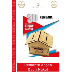 #Oyuncak Eğitici Eğlenceli Lazer Kesim 3mm MDF Boyanabilir 3D Puzzle Demonte Ahşap Oyun Maket
