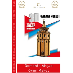 #Oyuncak Eğitici Eğlenceli Lazer Kesim 3mm MDF Boyanabilir 3D Puzzle Demonte Ahşap Oyun Maket
