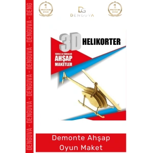#Oyuncak Eğitici Eğlenceli Lazer Kesim 3mm MDF Boyanabilir 3D Puzzle Demonte Ahşap Oyun Maket