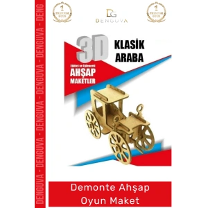#Oyuncak Eğitici Eğlenceli Lazer Kesim 3mm MDF Boyanabilir 3D Puzzle Demonte Ahşap Oyun Maket