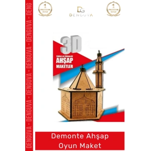 #Oyuncak Eğitici Eğlenceli Lazer Kesim 3mm MDF Boyanabilir 3D Puzzle Demonte Ahşap Oyun Maket