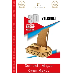 #Oyuncak Eğitici Eğlenceli Lazer Kesim 3mm MDF Boyanabilir 3D Puzzle Demonte Ahşap Oyun Maket