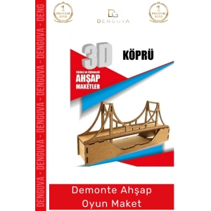 #Oyuncak Eğitici Eğlenceli Lazer Kesim 3mm MDF Boyanabilir 3D Puzzle Demonte Ahşap Oyun Maket