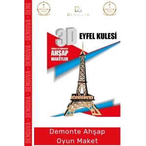 #Oyuncak Eğitici Eğlenceli Lazer Kesim 3mm MDF Boyanabilir 3D Puzzle Demonte Ahşap Oyun Maket