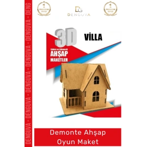 #Oyuncak Naturel Lazer Kesim 3mm MDF Boyanabilir Eğitici Eğlenceli 3D Puzzle Demonte Ahşap Oyun Maket
