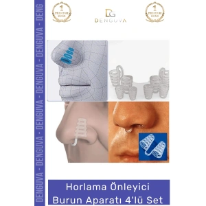 #BurunAparatı Ergonomik Tasarım Medikal Silikon Uyku Kalitesi Horlama Önleyici Burun Aparatı 4lü Set