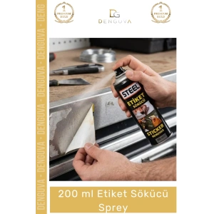 #EtiketSökücü Yapışkan Kalıntı Temizleyici Sticker İz Giderici Profesyonel 200 ml Etiket Sökücü Sprey