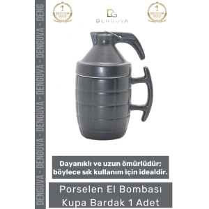 #KupaBardak Porselen Tasarım Isı Korumalı Şık Dekoratif Hediye Pratik Leke Tutmaz El Bombası Kupa
