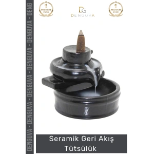 #Tütsülük İthal Seramik Dekoratif Geri Akışlı Şık Modern Hediyelik Estetik Oda Kokusu Biblo 9*10 Cm