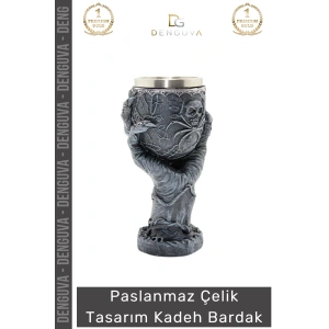#Bardak Paslanmaz Çelik Şık Modern Estetik Dayanıklı Mat Tasarım 180 ml Kadeh Bardak 19*7