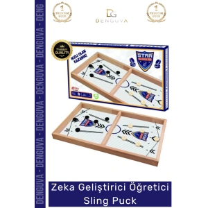 #Oyuncak Eğitici Zihinsel Gelişim Destekli Ahşap Aile Etkinlik Oyuncağı 3 Yaş Üstü Özel Gün Sling Puck