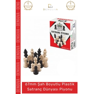 #SatrançPiyonu Eksik Takımı Tamamlama Şah Boyu 67mm Orta Plastik Sağlam Plastik Satranç Dünyası Piyonu