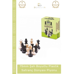 #SatrançPiyonu Eksik Takımı Tamamlama Şah Boyu Dayanıklı 75mm Büyük Plastik Satranç Dünyası Piyonu