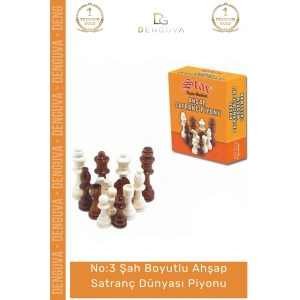 #SatrançPiyonu Eksik Takımı Tamamlama Kaliteli Dayanıklı Doğal Boy No 3 Ahşap Satranç Dünyası Piyonu