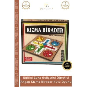 #KızmaBirader Eğitici Doğal Dayanıklı Zihinsel Gelişim Destekli Partisi Ahşap Kızma Birader Kutu Oyunu