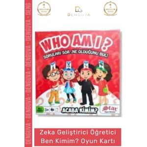 #KutuOyunu Tahmin Etme Eğitici Aile Zeka Oyunu Dikkat Geliştirici Who Am I Acaba Kimim ? Mini Kart