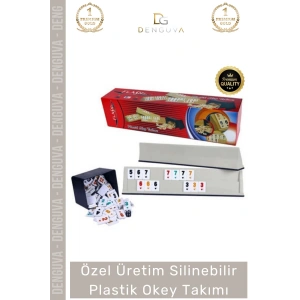 #OkeyTakımı Hijyenik Kir Tutmaz Çizilmeye Dayanıklı Hafif Flash Plastik Okey Takımı
