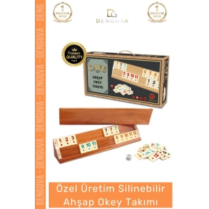 #OkeyTakımı Ahşap Dayanıklı Hijyenik Leke Tutmaz Kaliteli Kahveci Kafe Okey Takımı