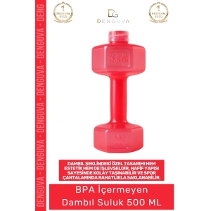 #Suluk Sağlıklı BPA İçermez Sporcu Matarası Renkli Şık Hafif Pratik Modern Dambıl Suluk 500 ml