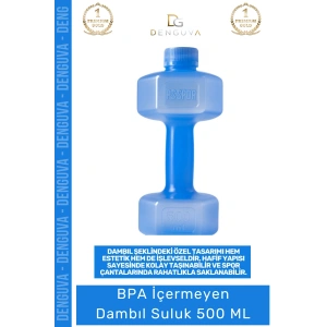 #Suluk Renkli Sporcu Sağlıklı BPA İçermez Plastik Ergonomik Şık Hafif Kaliteli Dambıl Suluk 500