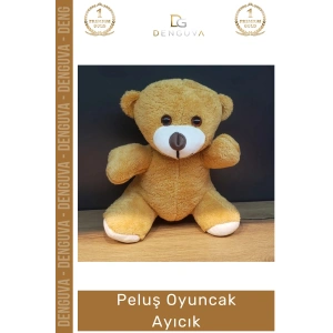 #Oyuncak Kaliteli Yumuşak Antialerjik 25 cm Sevimli Hediye Bebek Kahverengi Peluş Oyuncak Ayıcık