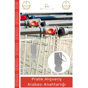#Anahtarlık Pratik Metal Market Arabası Jetonu Bozuk Para Yerine Geçen Alışveriş Arabası Anahtarlığı
