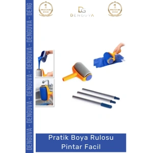 #BoyaRulosu Profesyonel Pratik Akıllı Damlatmaz Duvar Tavan Boyama Seti Boya Rulosu Pintar Facil
