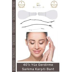 #GermeBandı Yüz Gerdirme Bandı Estetik Görünüm Sunan Sıkılaştırıcı Şeffaf Sarkma Karşıtı - 40 Adet