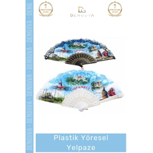 #Yelpaze Geleneksel Motifli Dayanıklı Şık Hafif 23 cm Kaliteli Serinletici Plastik Yöresel Yelpaze