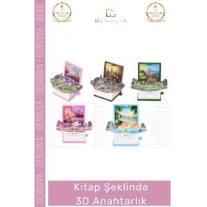 #Anahtarlık Minyatür Hediye Aksesuar Kitap Sever Tasarım Çanta Süsü Kitap Şeklinde 3D Anahtarlık
