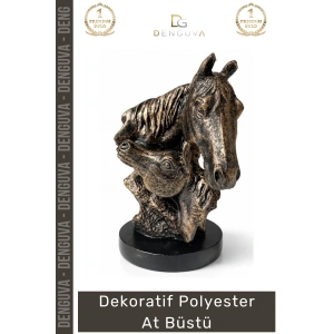 #Büst Dekoratif Sanatsal Ofis Ev Masa Üstü Modern Estetik Biblo Polyester At Büstü