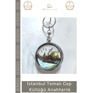 #Anahtarlık İstanbul Şehir Tasarımlı Metal Taşınabilir Kompakt Hediye Temalı Cep Küllüğü Anahtarlık