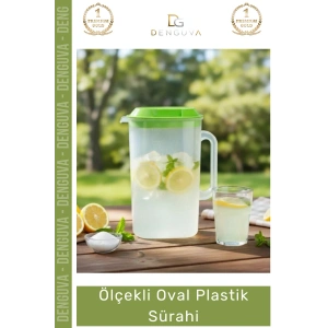 #Sürahi Mutfak Pratik Estetik Hafif Ergonomik Sap Geniş Hacim Şeffaf İçecek Oval Plastik Sürahi