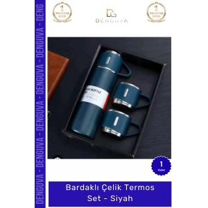#Termos 500ml Paslanmaz Çift Katmanlı Vakum Yalıtımlı Sızdırmaz Dayanıklı Bardaklı Çelik Termos