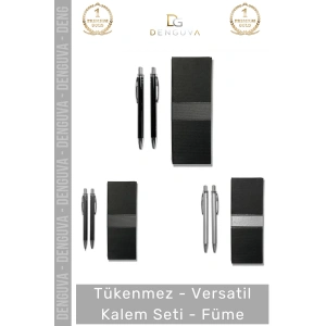 #KalemSeti Metal Gövde Ergonomik Prestijli Hediye Ofis Profesyonel Modern Versatil Kalem Seti Füme