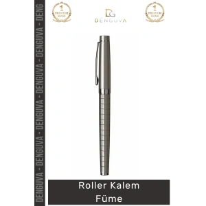 #Kalem Lüks Metal Gövdeli Profesyonel Kurumsal Ofis Hediyesi Modern Prestijli Roller Kalem Füme